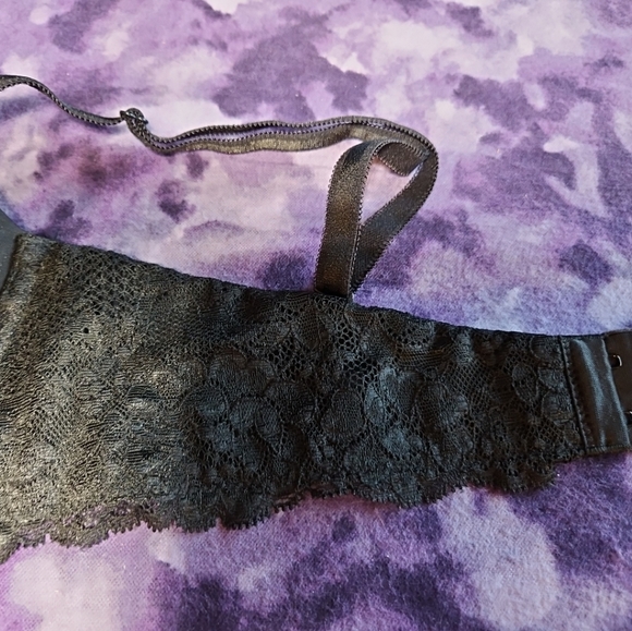 Victoria's Secret Woman Bra 34C Black Padded Lace Dream Angels MULTI-WAY - Picture 4 of 5